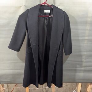 Vintage Forecaster of Boston Double Breasted Black Wool Coat Women’s Sz 4